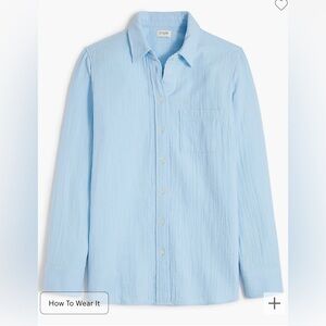 J. Crew Factory Gauze button-up shirt